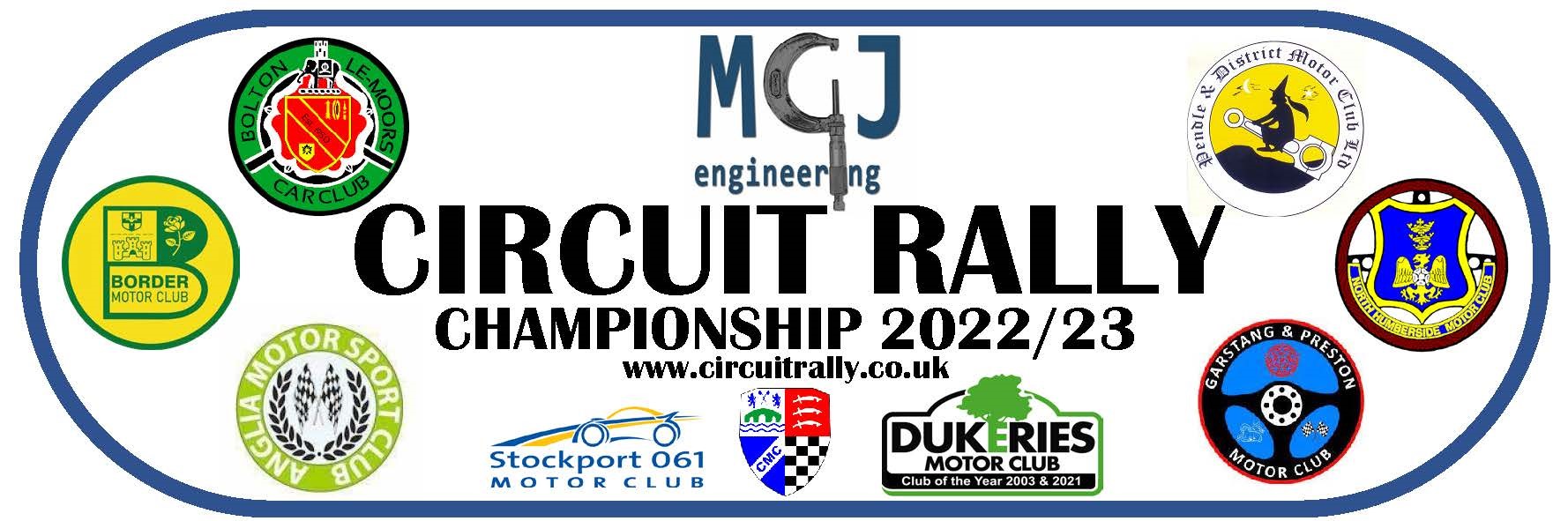 2022 / 2023 Circuit Rally Championship Unseeded Entry List